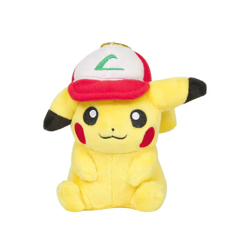 Japan Pokémon Ash Ketchum Pikachu Plushie - Cute Bag Charm & Mini Accessory