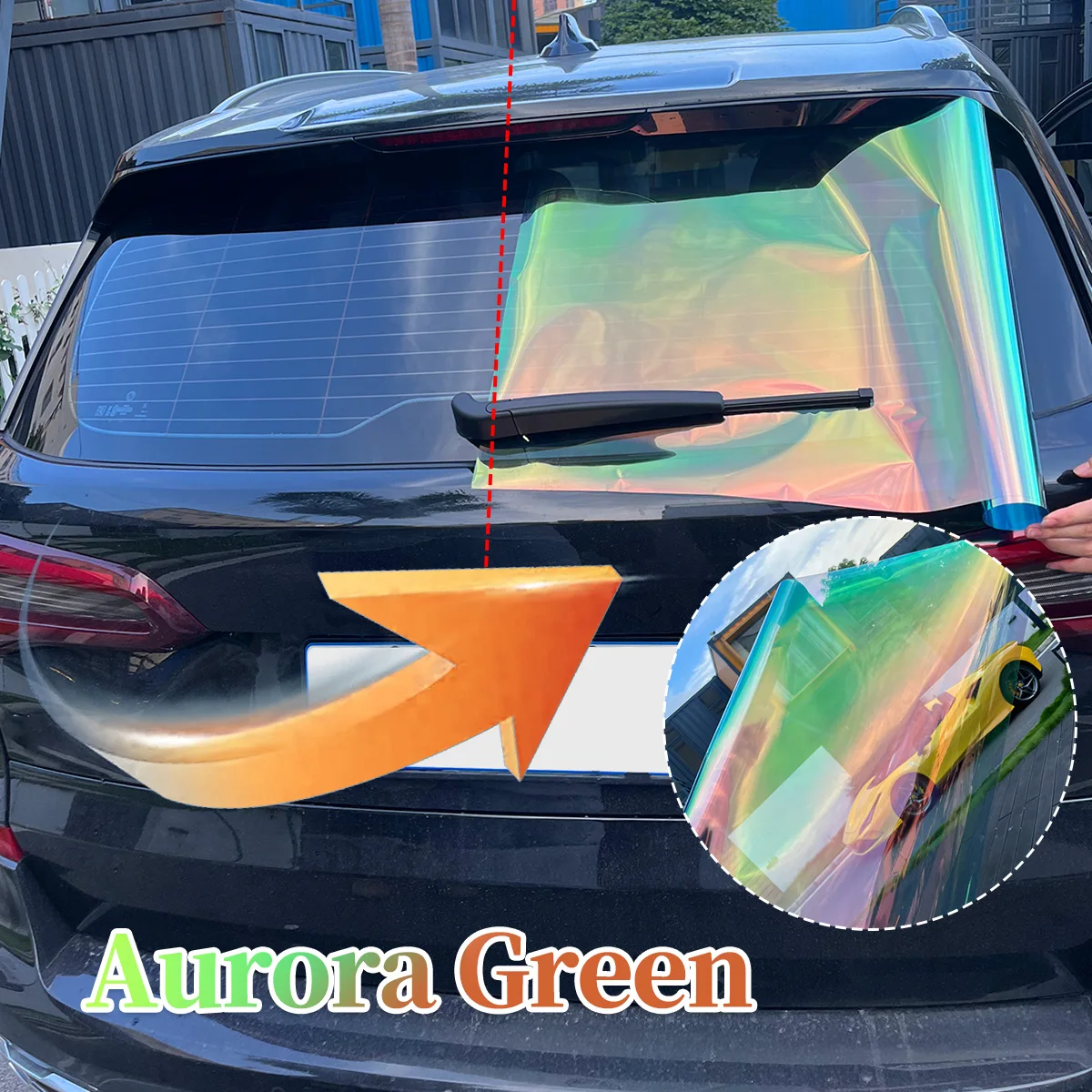 

Ghost Aurora зеленая автомобильная солнечная пленка с высокой изоляцией, блокирующая УФ-излучением, переднее и заднее лобовое стекло, термоизоляционная наклейка, автомобильное окно Protec