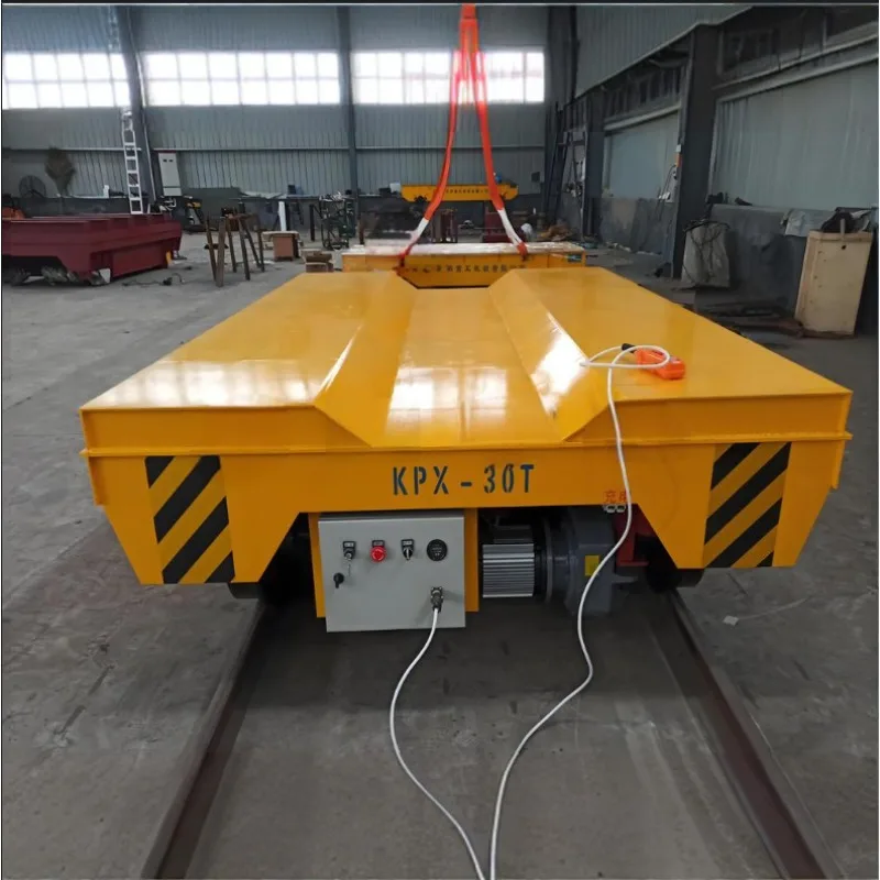 Customized Electric Trackless Flat Cart Omnidirectional Transfer Cart Remote Control Steering Electric Flat Cart Crane Hoist