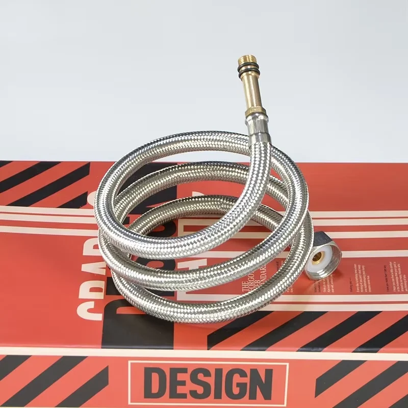 

Faucet Inlet Pipe Explosion-proof Dish Basin Basin Hot and Cold Water Pipe Fittings 304 Stainless Steel Braided Tip Hose