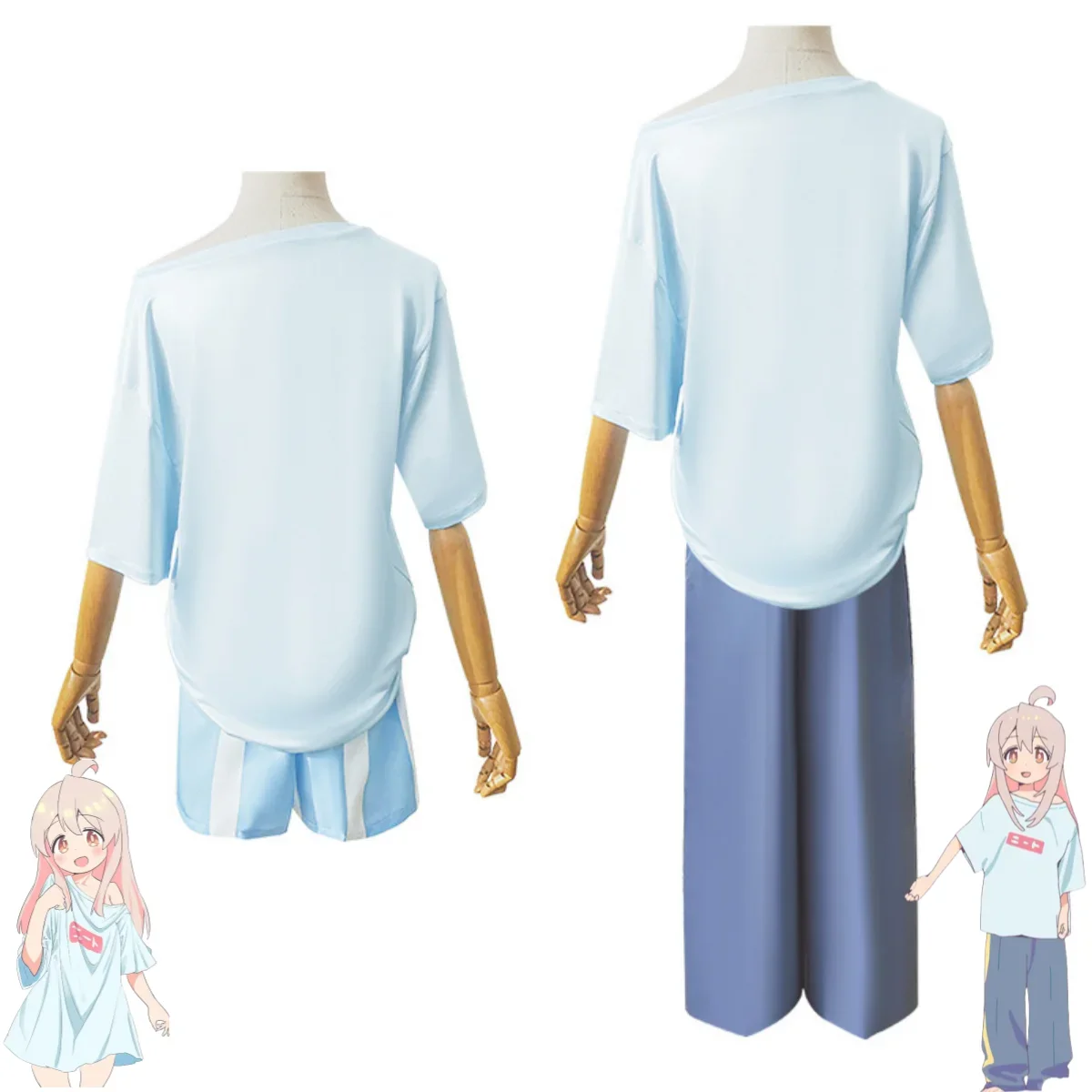 XQAnime Onimai: I'm Now Your Sister! Oyama Mahiro Cosplay Costume Wig T-shirt Pajamas Home Uniform Woman Sexy Cute Daily Suit view 5