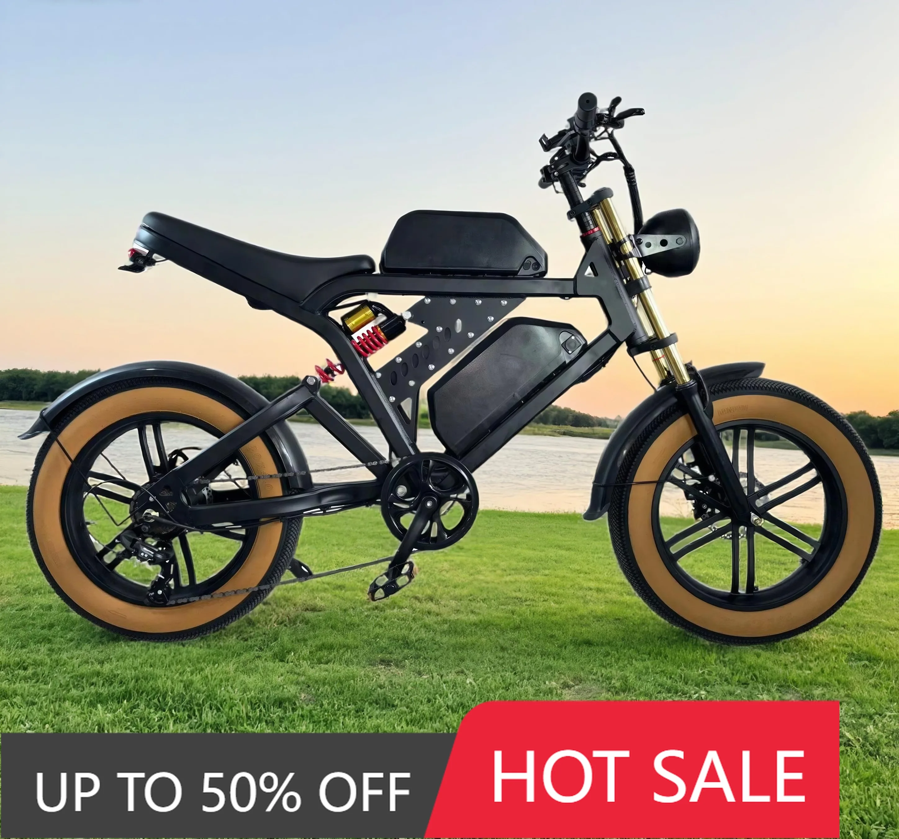 RRE QQA Hot Sale 1000W Motor Electric Bike Dual Integrated Lithium Battery Steel Frame Dual Suspension Intelligent Brushless Con
