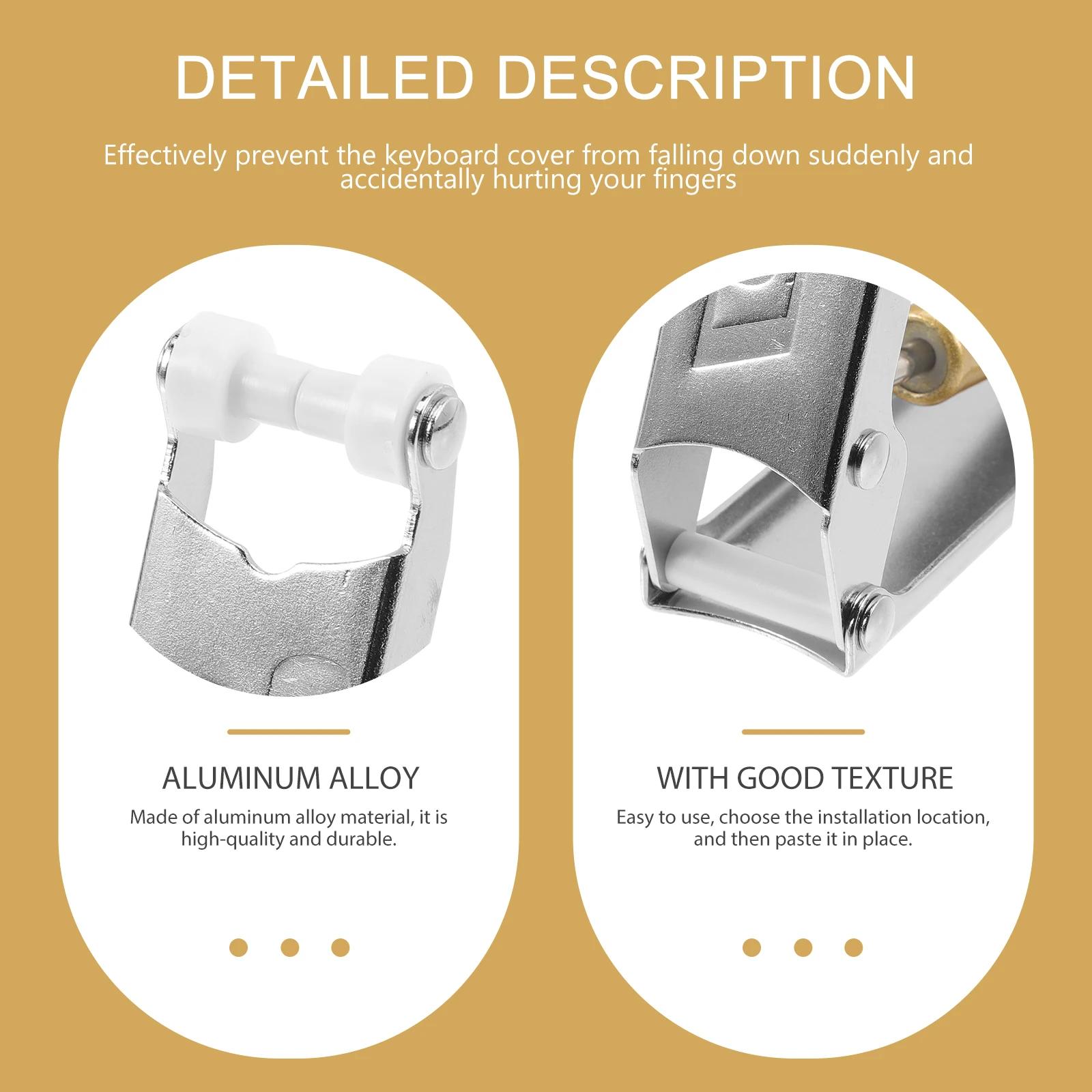 

Piano Slow Fall Device Durable Aluminum Alloy Protector Slow Closing Fall Device Prevent Finger Injury Music Accessory