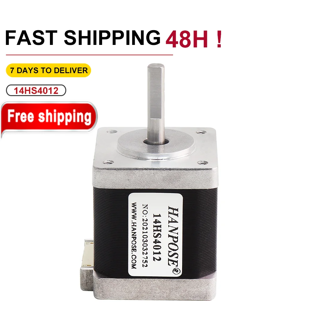 2 Phase NEMA14 Stepper Motor 14HS4012 1.2A 0.22Nm  For CNC Engraving And Milling Machine 25.5oz.in 4 Leads H40MM 35 Step Motor