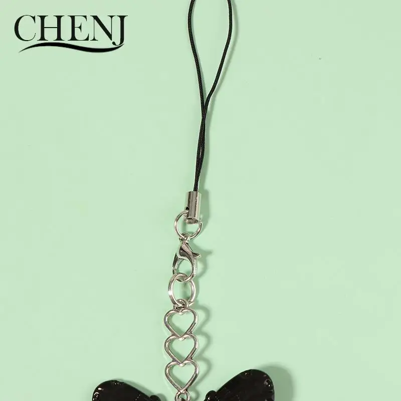 Sweet Cool Colorful Butterfly Charm Mobile Phone Chain Lanyard Cell Phone Strap Keychain Bags Pendant Decor