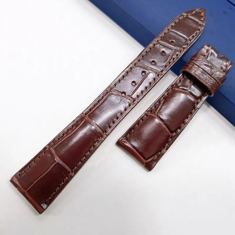 FUYIJIA Nile Crocodile Skin Watchbands Custom Substitute P-atekPhilippe 5146 4947 Strap 16MM 19MM 20MM 21MM Genuine Leather Belt