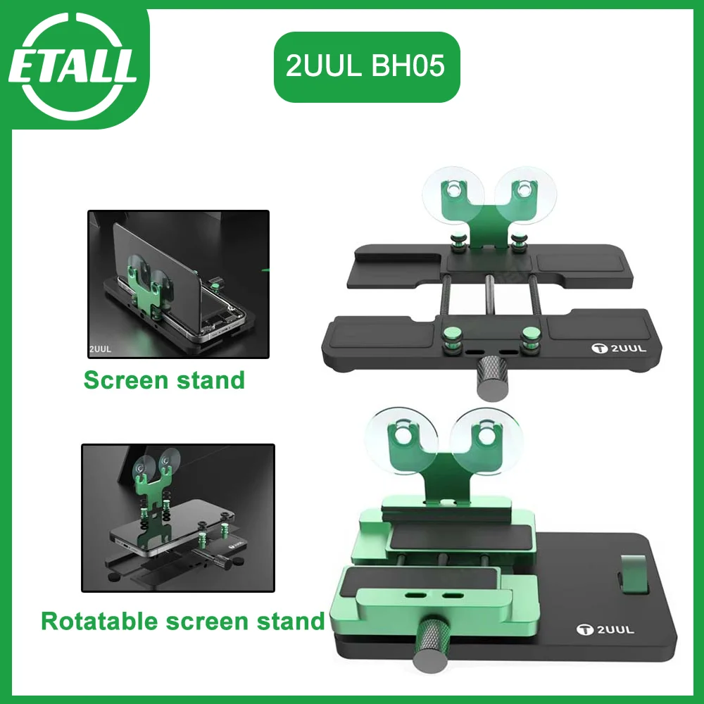 

2UUL BH05 Universal Rotatable Screen Fixture For iPhone X-15 PRO MAX Mobile Phone Opener Back Cover Repair Suction Cup Tool