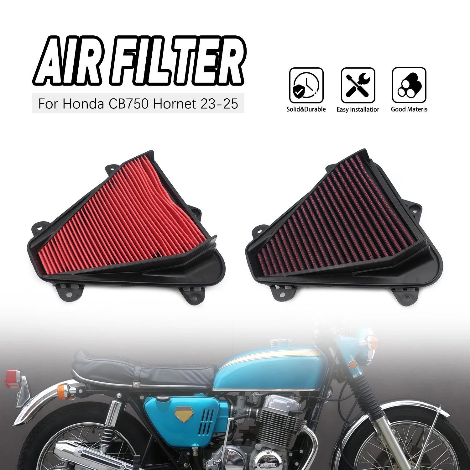 

Air Filter Cleaner Replacement Motorcycle Parts For Honda Transalp XL 750 XL750 CB750 Hornet CB 750 2023-2025 reliable Element