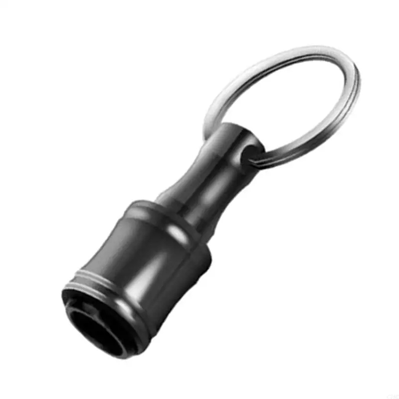 Screwdriver Bit Holder Keychains With Carabiner 1/4 ShankExtension Bar Tool C7AC