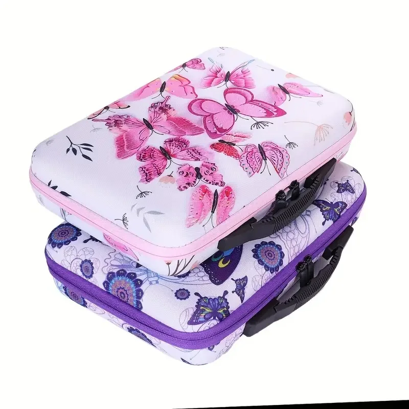 

60 slot diamond painting kit with nylon storage bag, sealed bead container, and beginner embroidery tool set