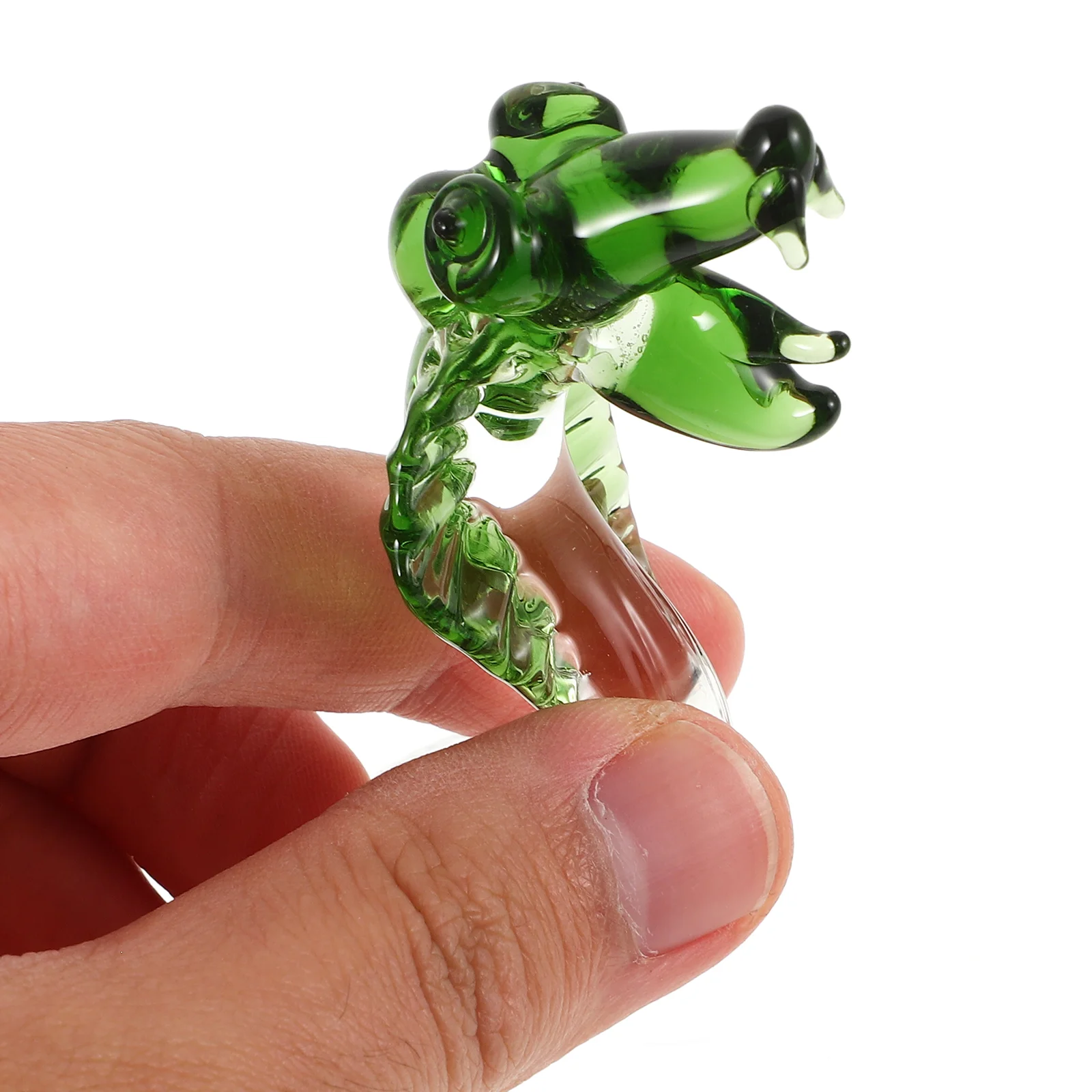 Crystal Snake Glass Figurine Figurines Plant Statue Plants Key Holder Home Sculpture Animal Decor Decoration