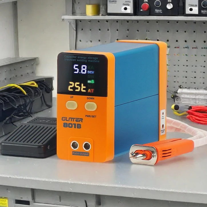 

801A 801B Spot Welder 18650 Battery Mini Spot Welder Storage Digital Display Storage Energy Pulse Spot Welding Machine 11.6KW