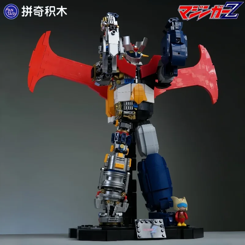 Pantasy Building Blocks Mazinger Z Semi Perspective Mecha Puzzle Assembly Model Desktop Collection Ornaments Toys Holiday Gifts - view 4