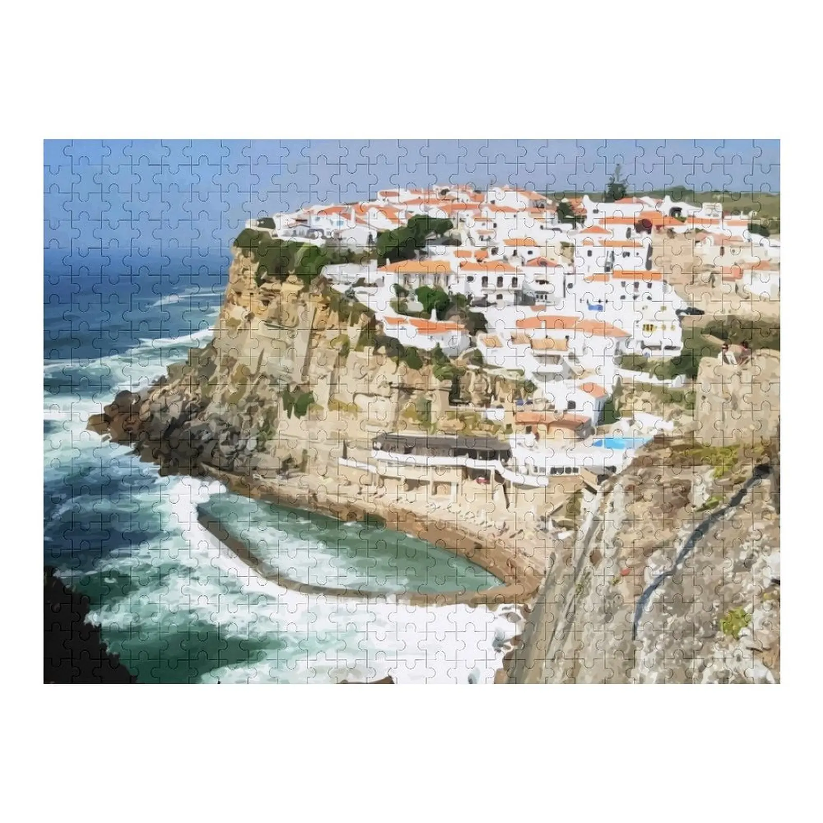 

Azenhas do Mar Portugal Jigsaw Puzzle Personalised Jigsaw Toys For Children Personalized Gift Married Puzzle