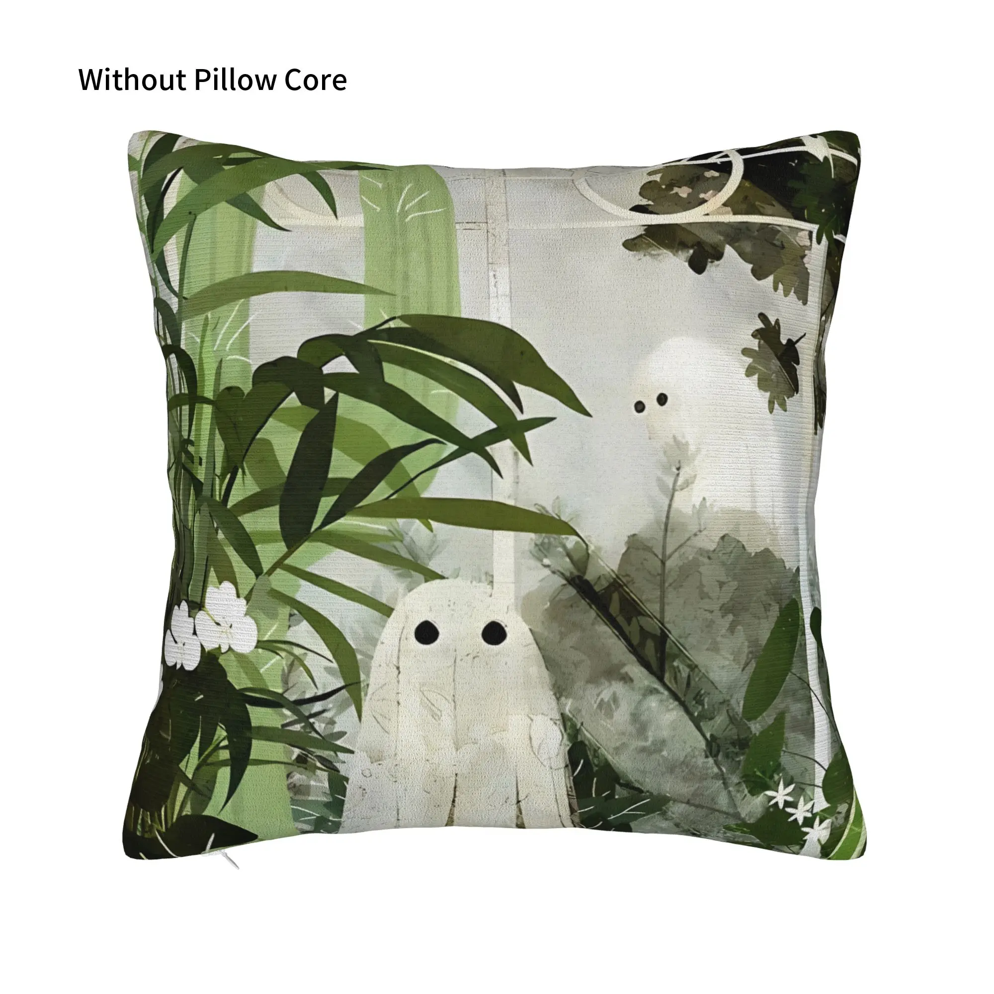 There's A G Ghost In The Greenhouse Again  Decorative Pillowcases for Cozy G-Ghost Pillow Cover Zipper Closure