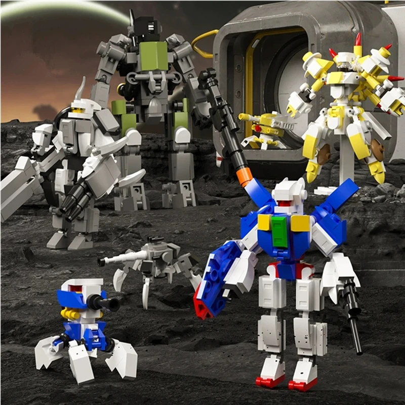 NEW MOC Battle Mecha Robot Sky Phantom Aviation Flight Classic Model Building Blocks Sets Bricks Toy