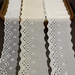 15 야드 5CM 8CM 빈면 자수 레이스 오프 화이트/베이지 리본 머리 활 DIY 공예 수제 액세서리 소재 바느질 용품 홈 장식