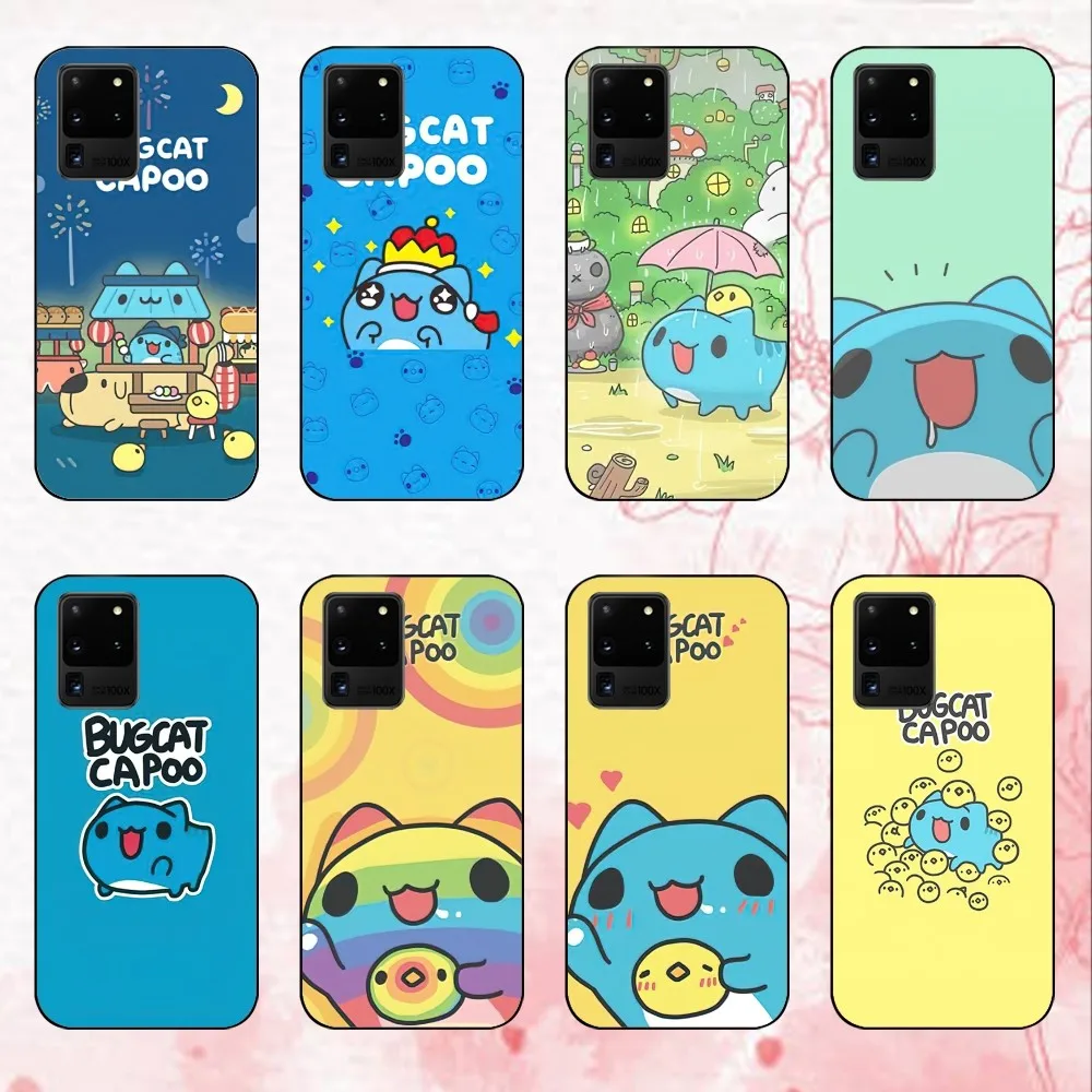 Love Cat Comic Cat Bugcat Capoo Phone Case For Samsung Galaxy S24 30 21 23 FE Note 20 10 Lite Plus Ultra Shell