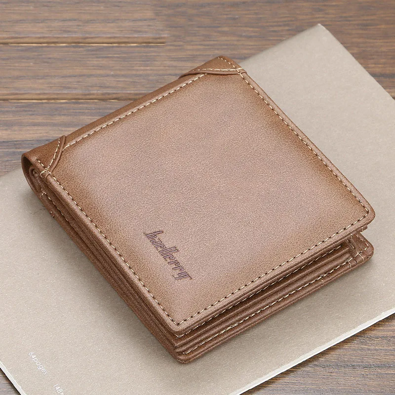 2024 New PU Leather Men Wallets High Quality Zipper Short Desigh Card Holder Male Purse Vintage Coin Holder Men Wallets Carteira