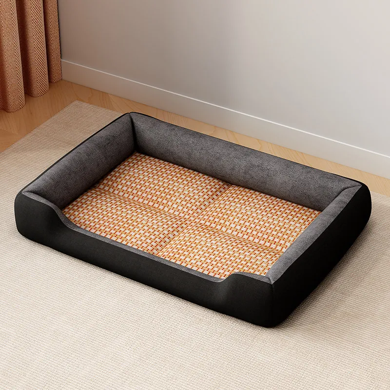 Party Grey Big Dog Bed Indestructible Cooling Designer Blanket Dog Supplies Indoors Modern Cama Para Pet Cachorro Pet Supplies