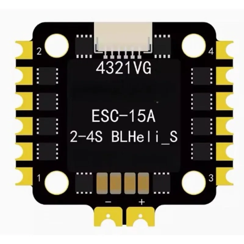 

4-In-1 Brushless ESC 8-bit 32-bit 3-6S35A40A45A60ABL Firmware 20 * 20mm