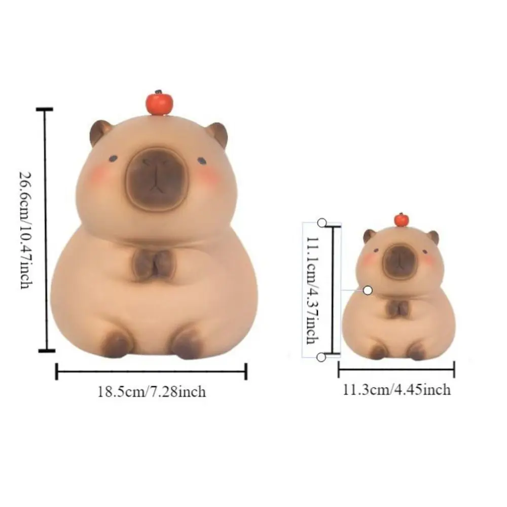 Capybara Capybara Piggy Bank กันน้ําตกแต่ง Crayon Capybara Piggy Bank ไวนิลความจุขนาดใหญ่ตู้เซฟ