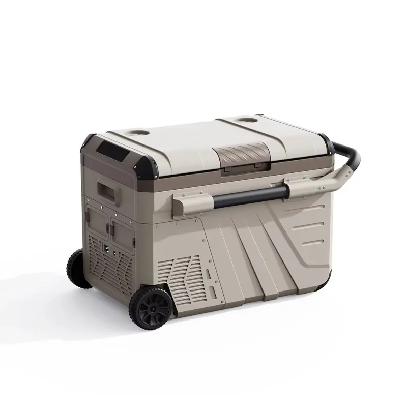 

45L Refrigerator Camping Display Fridges and Commercial Freezer 12v Car Fridge with Wheels and Handle