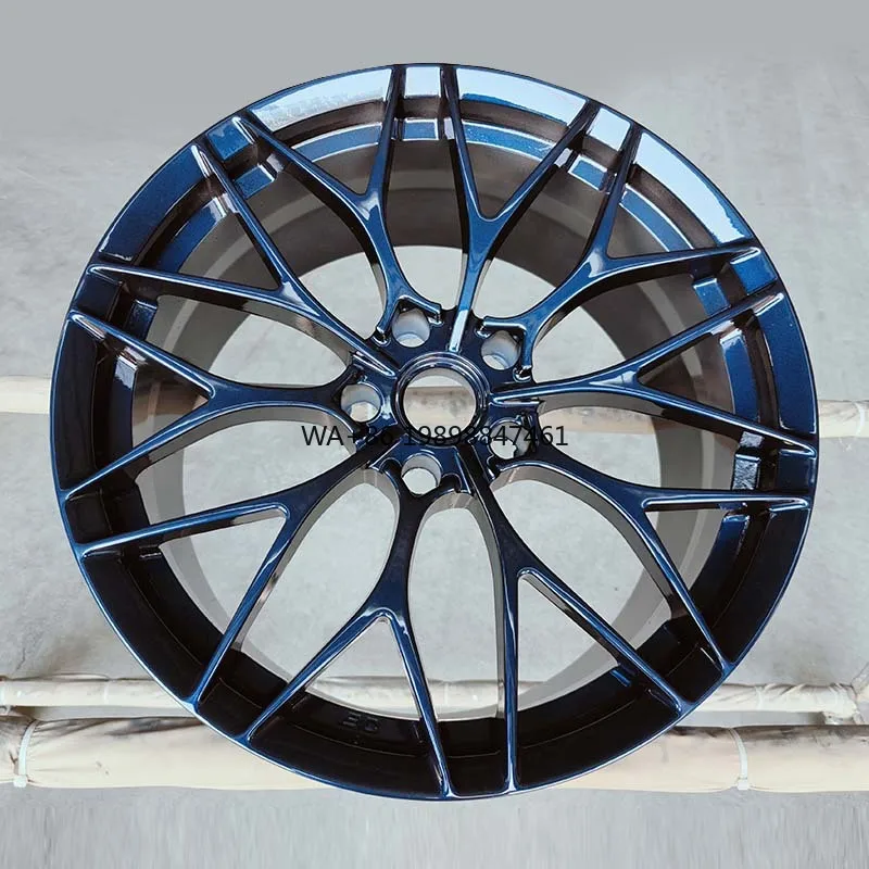 

for Custom 18-24 Inch 5 Holes Shiny Sapphire Blue Alloy Forged Wheels Fit Luxury high-end customization