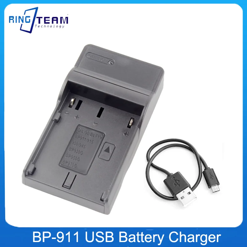 For Canon ES8600 FV1 FV500 MV20 MV200 V40 V50 V60 V72 V75 V400 V420 V500 V520 GL1 GL2 Camera BP-911 914 915 Battery Charger