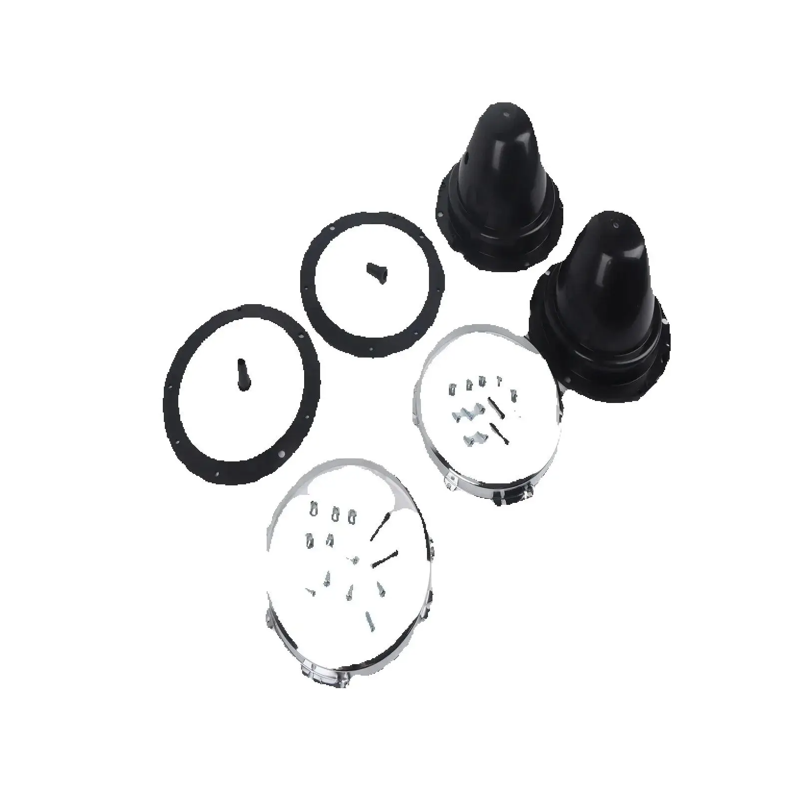 7 Inch Headlight Shade Shell Lenses for Austin Mini Classic Car Headlight Assemblies 1959-2000