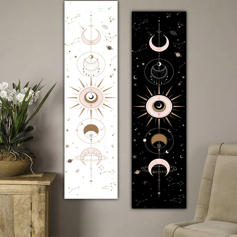 Lunar Eclipse Decorative Tapestry Hanging Painting Living Room Bedroom Tapestry Bohemian Decorative Tapestry