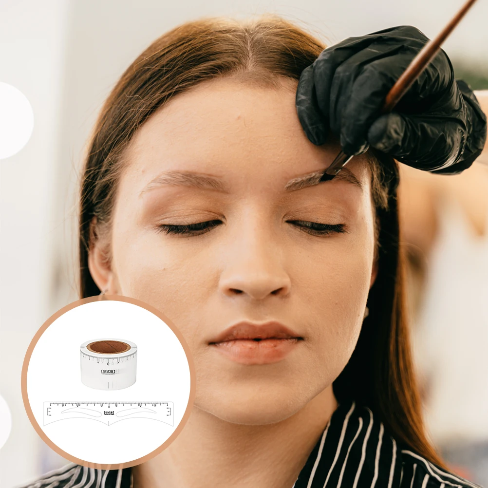 

50Pcs Eyebrow Positioning Template Reusable Brow Shaper Ruler for Accurate Eyebrow Drawing Tool Women Salon Makeup Essential