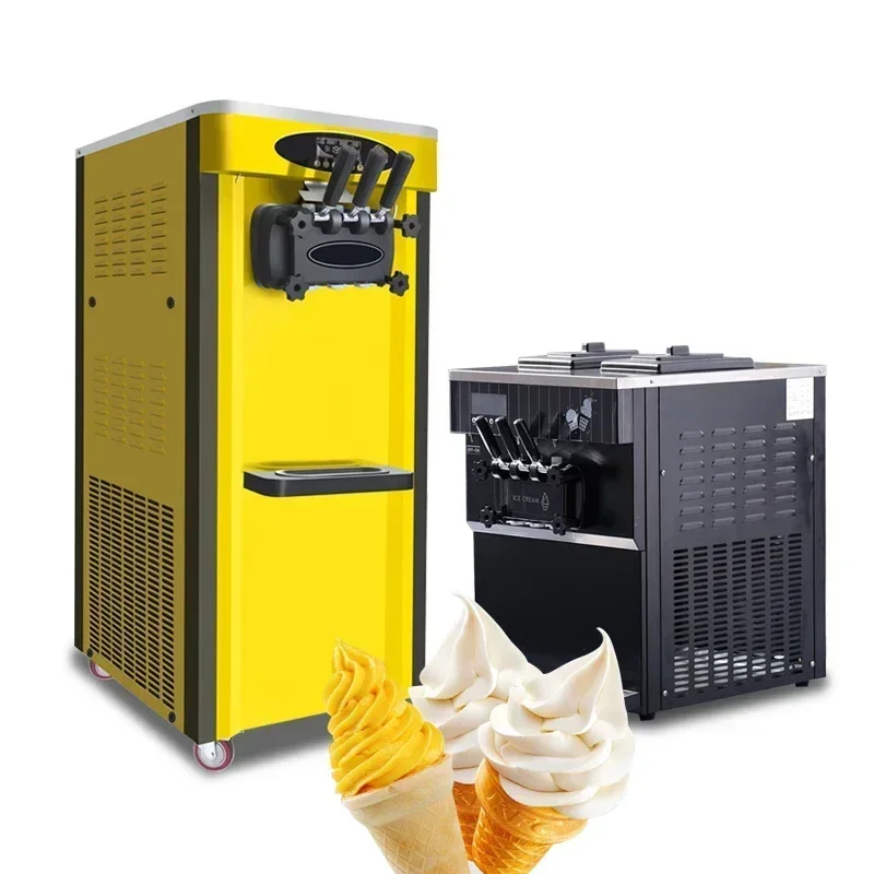

Excellent Top Quality Hot SalesBest Sale 3 Flavors High End Table Top Commercial Professional Soft Serve Ice Cream Machine