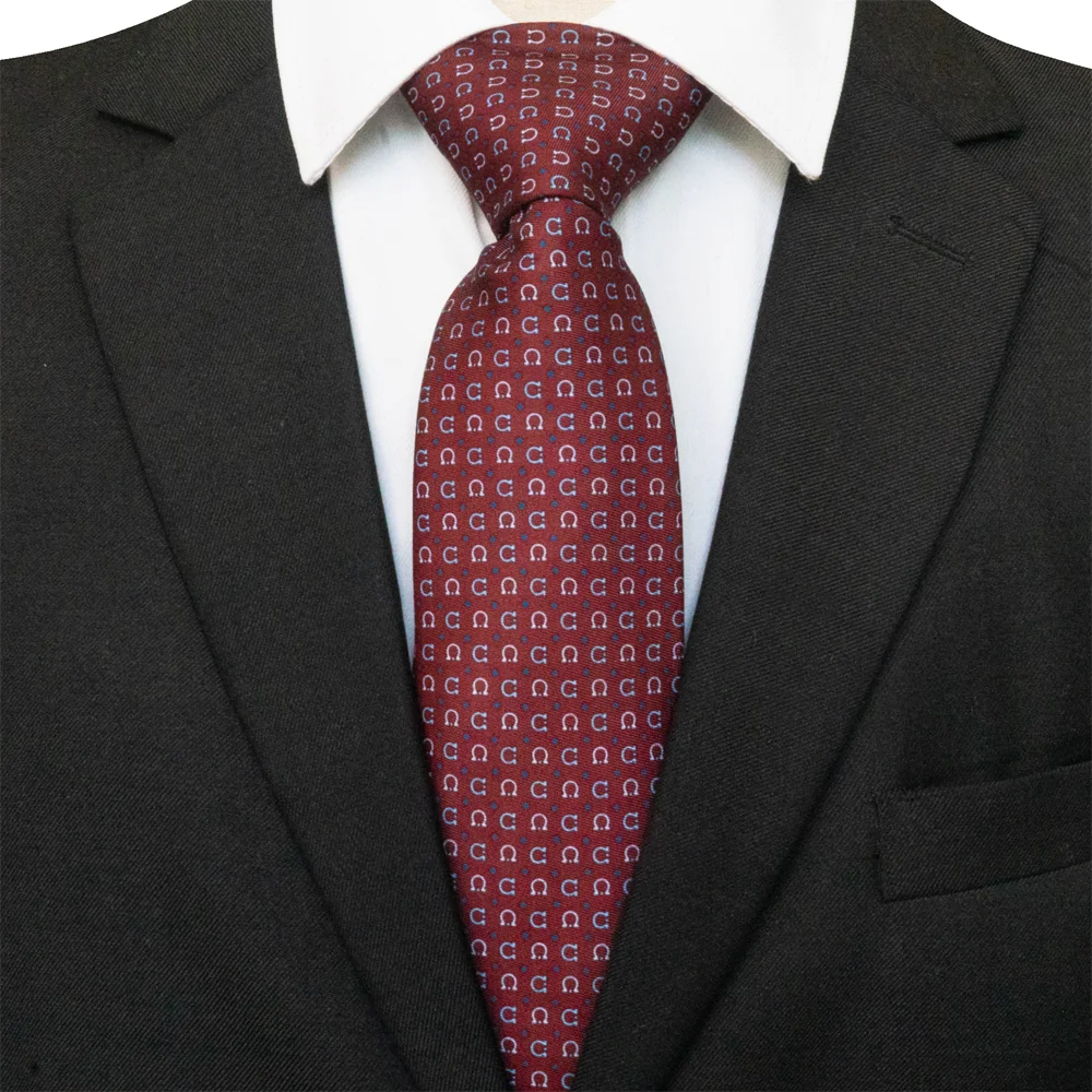 EASTEPIC Klassische Herrenkrawatten, modische bedruckte Krawatten mit geometrischen Designs, blaue Krawatten für Männer, Hochzeitsaccessoire, Geburtstagsgeschenk – Detail 5