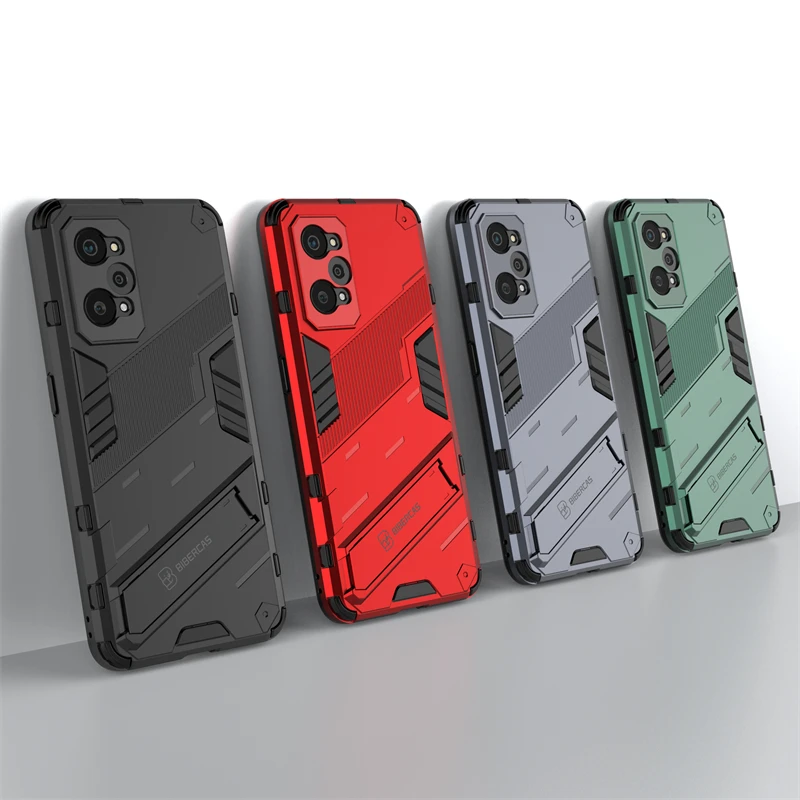 For Realme GT Neo2 Case Punk Stlye Phone Holder Protective Armor Bumper Case For Realme GT Neo 2 Cover For Realme GT 5G C21Y