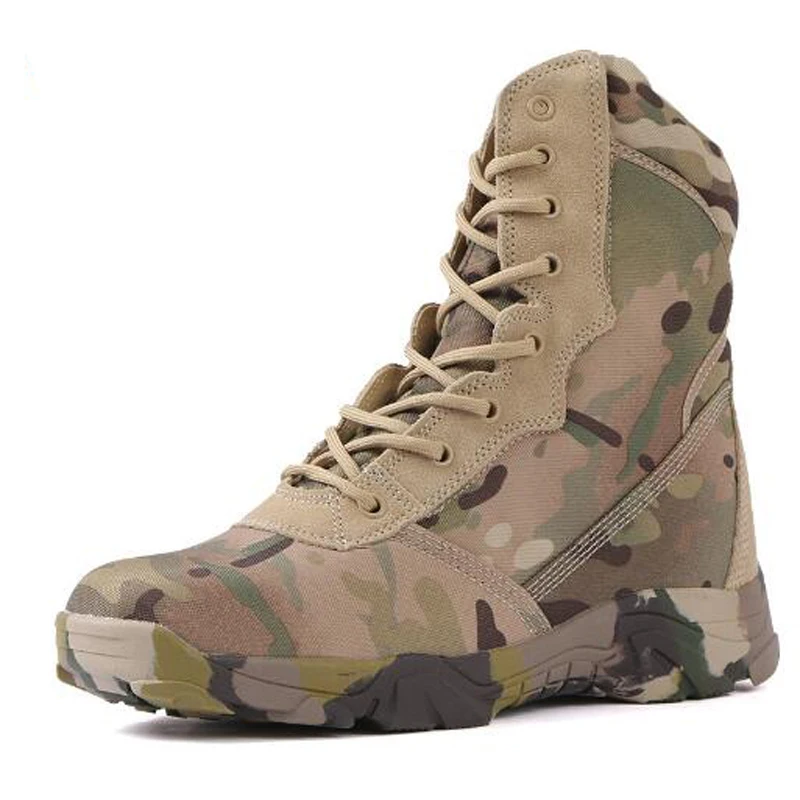 Military boots anti-slip wear-resistant camouflage Tactical boots Combat Special forces desert boots hiking boots M599