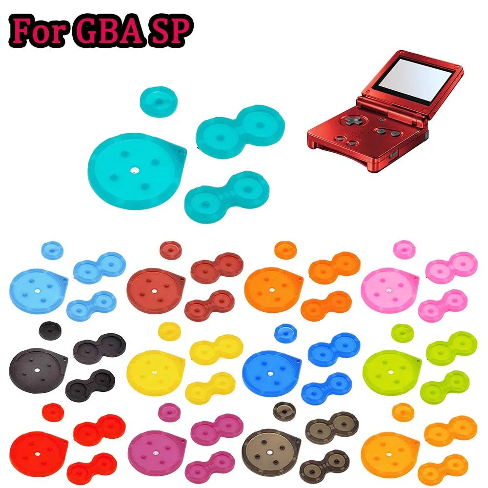 New High Quality Original Buttons Conductive Rubber Pads Accessories For GameBoy Advance GBA SP Available in 16 Colors