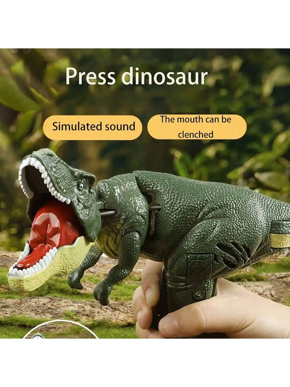 Talking Tyrannosaurus Rex Toy with Flame Sound Effects, Walking Dinosaur Figure for Kids Pretend Play
