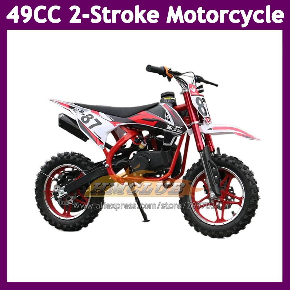 49/50CC 2-тактный мото-байк для бездорожья Minitype Microcode Force Power ATV Внедорожные бензиновые мотоциклы Гоночный мотоцикл для взрослых и детей