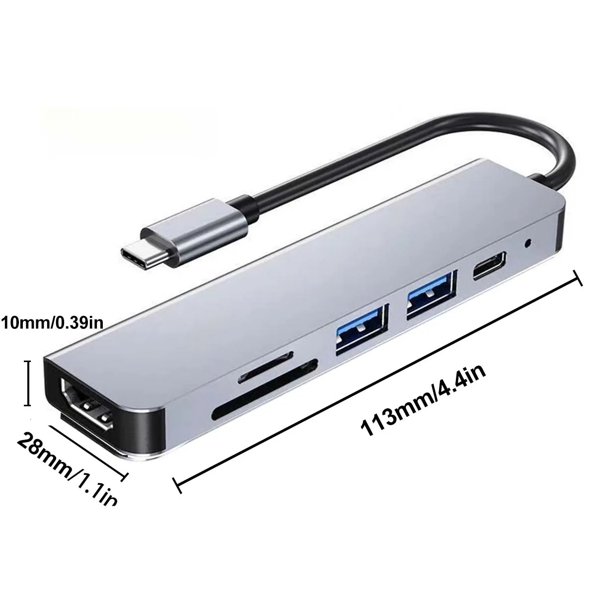 Usb C Hub Docking Station With Hdmi And Rj45 For Laptop Macbook_voghion.com
