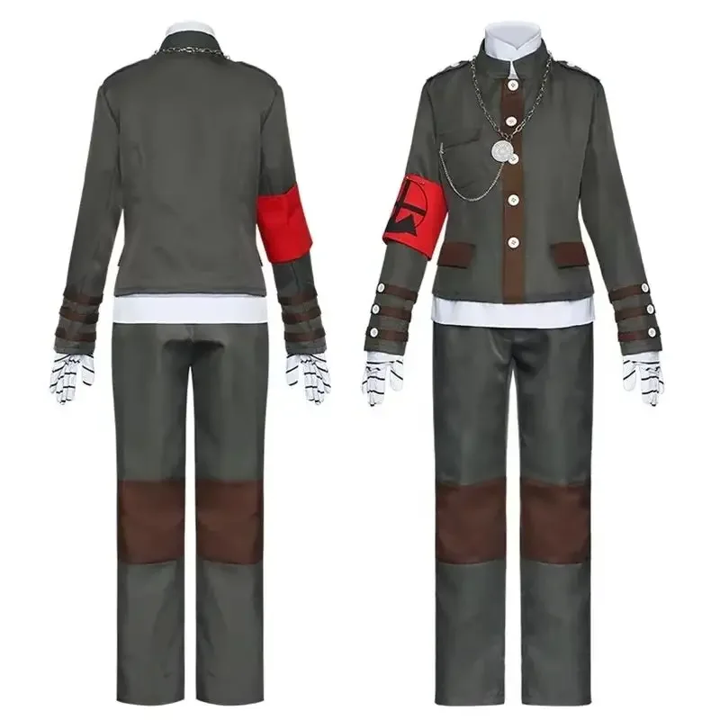 

New Danganronpa Anime Korekiyo Shinguji Full Cosplay Costume Set - Halloween Carnival Theme Includes Wig Hat Mask