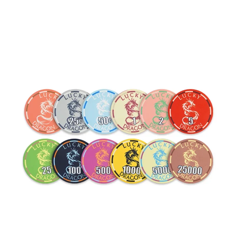 Hot Sale Tournament Poker Chips 500pcs Ceramic Chip Set For Gambling