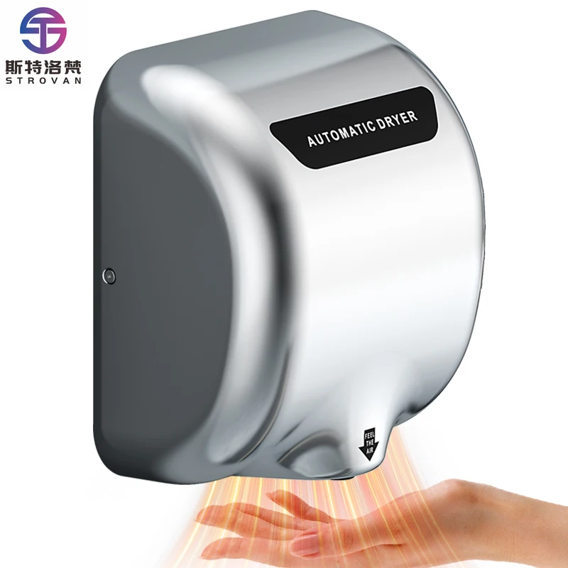 

STLF DWJ Wholesale OEM CE Certificate High Quality 304 Stainless Steel Automatic Hand Dryer Public Bathroom Commercial Used