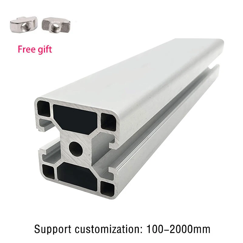 

1PC 4040 European Standard Anodized Aluminum Profile Extrusion 100-1200mm Length Linear Rail sealing groove for CNC 3D Printer