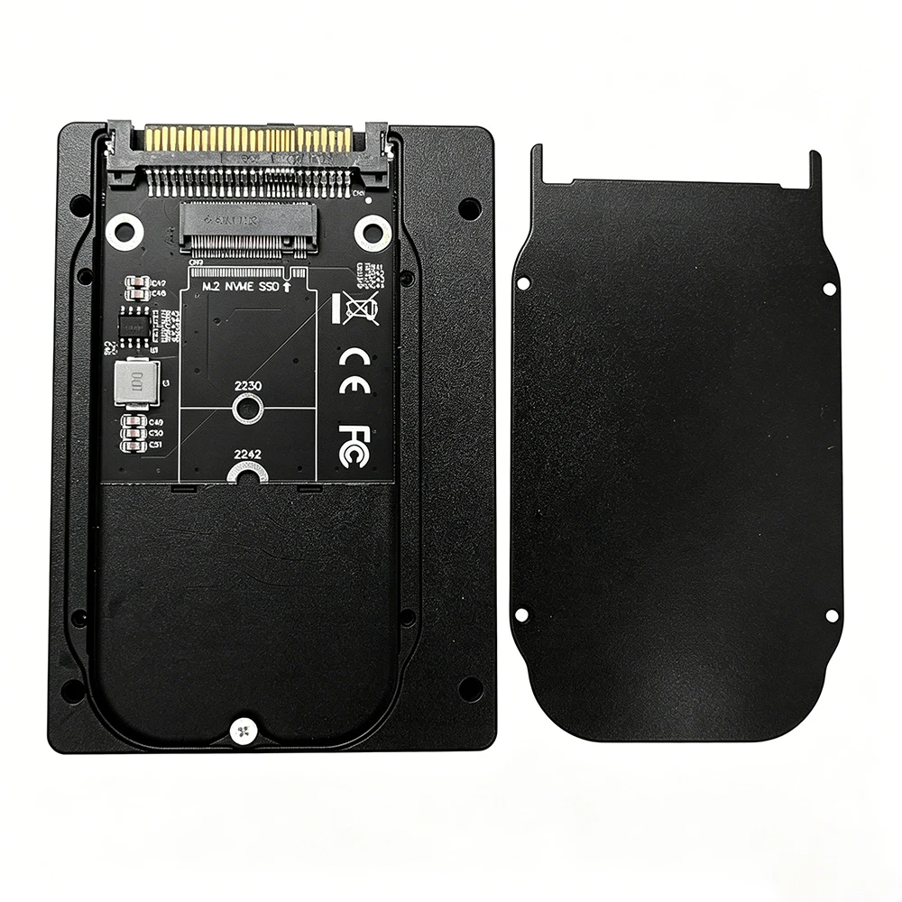 M.2 NVMe M-Key to U.2 SFF-8639 SSD Adapter Enclosure 2.5 inch Aluminum NVMe PCIe Converter for Intel 750 P3500 P3700 Samsung