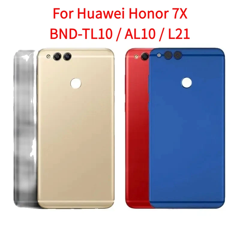 For Huawei Honor 7X BND-TL10 / AL10 / L21 Battery Cover Back Housing Rear Door Case Side Button Camera LensReplacement parts