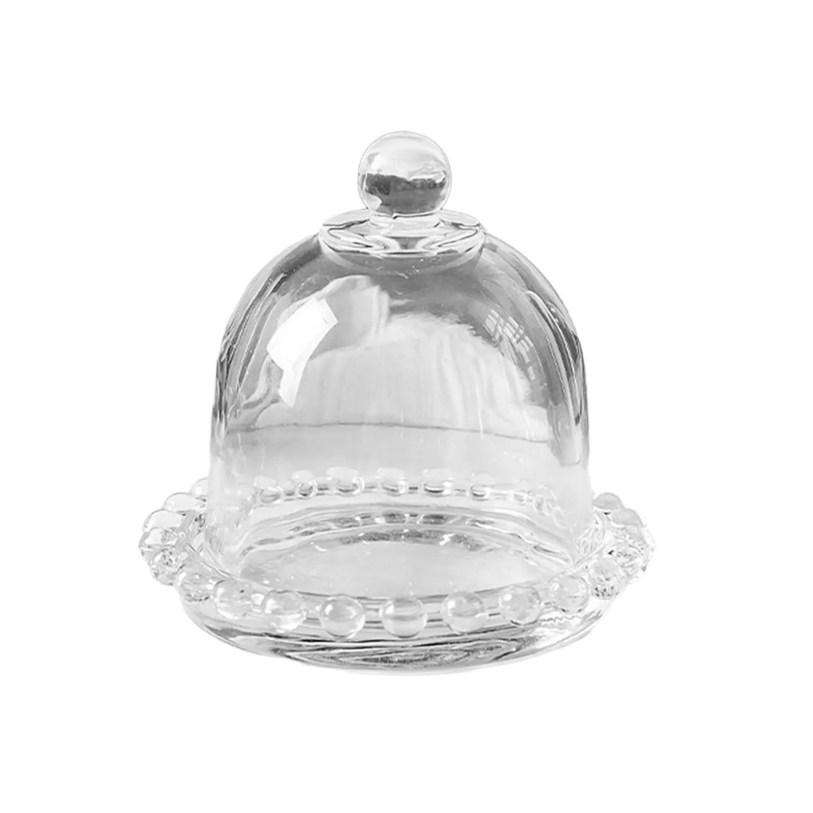 Glass Cover Serving Tray with Glass Cover Lid Cake Stand for Household Hotels Dessert Shops Window Display Festive Party