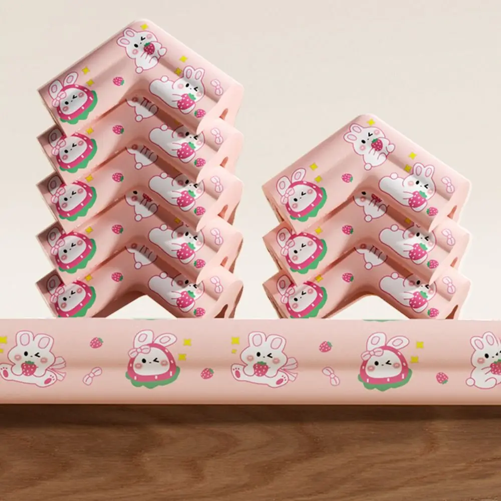 

5Pcs Cartoon Pattern Desk Edge Guard Corner Baby Safety Soft Wall Corner Protector Self-adhesive Thickend Anti Collision Cushion