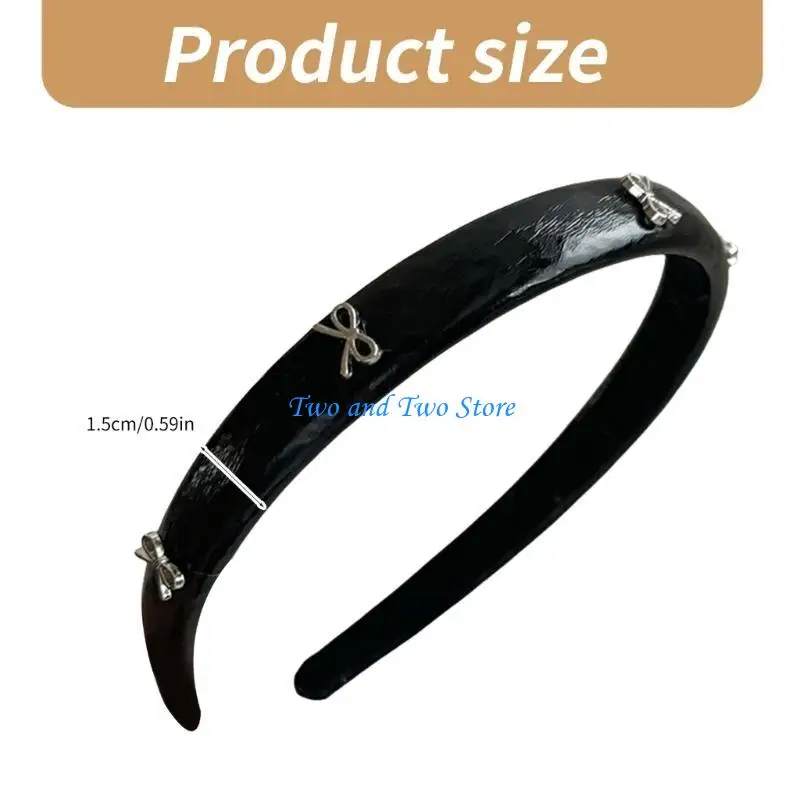 HX6F – bandeau tendance avec nœud papillon, couvre-chef ballet doux pour femmes