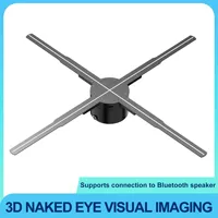 62cm Newest 3D Fan Holographic Projector Support Wifi Bluetooth Audio 3D Advertising Display Lights Hologram Projector Logo